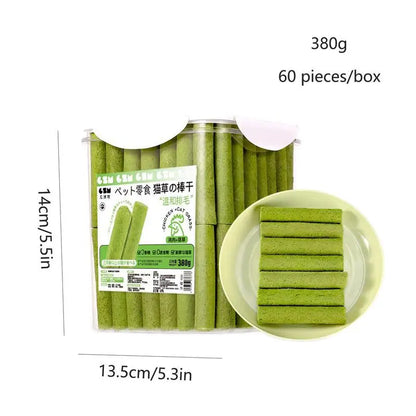 Cat Grass Chew Stick Molar Indoor Teeth Grinding Grass Chew Toy Natural Ingredients Grass Tooth Grinding Stick For Medium Cats