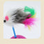 Pet Durable Colorful Feather Mimi Favorite Fur Mouse Tumbler Kitten Cat Toys Play Balls For Catch Cats Supplies 2PCS