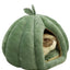Pumpkin Cat Bed Deep Sleep Comfort In Winter Cat Bed Warm Cat House Enclosed Cat Bed Pets Tent Cozy Cave Nest Indoor Cat Nest