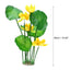 Uxcell Pond Flower Floating Lotus Leaves Artificial Flower Fake Lotus Plant Water Micro Landscape for Aquarium Garden Decoration