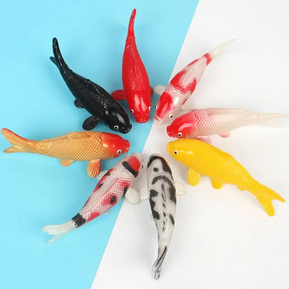 5PCS Simulated Fish Simulation Floating Model Fish Tank Underwater Water Fountain Pond Landscape Decoration For Garden Pond