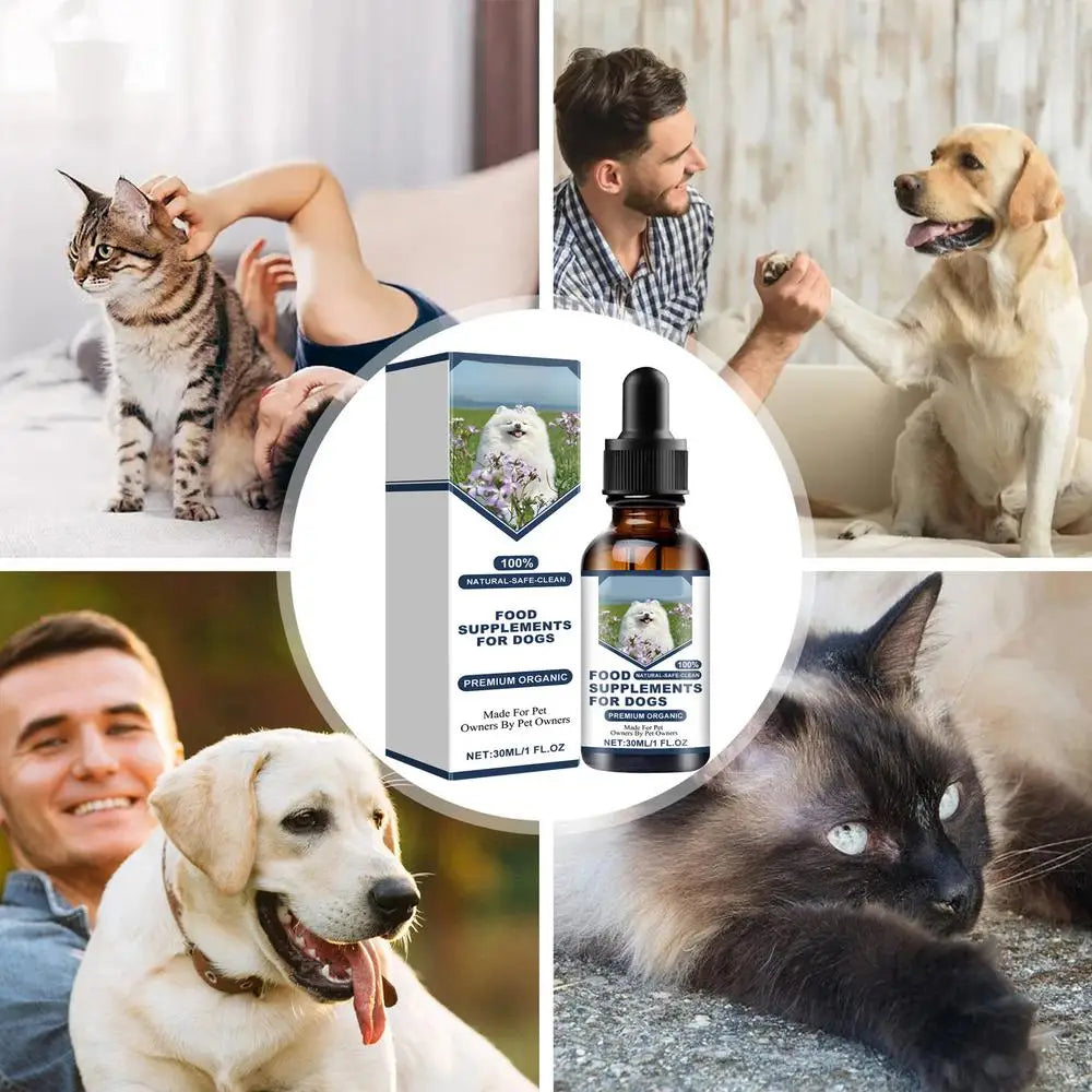 Dog Support Supplements 30ml Dog Immune Support Drops Nutrition Supplement For Dogs Natural Supplement Pet Supplies