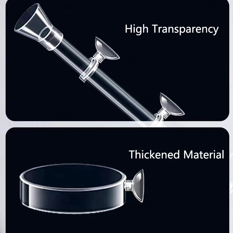 Acrylic Aquarium Feeder Tube Dish Transparent Fish Tank Shrimp Snail Shrimp Food Feeder Bowl Aquarium Feeding Accessories