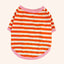 Stripe Dog T-shirt for Small Medium Dogs Cats Puppy Short Sleeve Cotton Shirt Pet Dog Summer Clothes French Bulldog Terrier