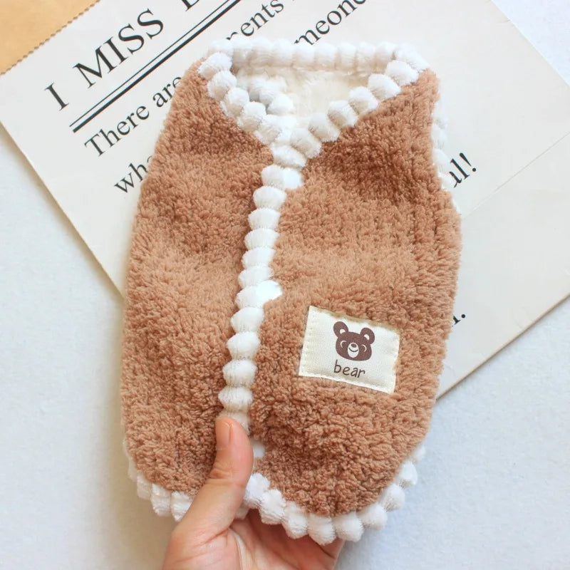 Winter Warm Clothes Cardigan Pet Dog Coat Fleece Jacket Chihuahua Bichon Clothing Puppy Vest Girls Dog Costume for Small Dogs
