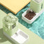 Cat Automatic Feeder Water And Food Dispenser For Pets Transparent Large Capacity Dogs Feeder Supplies Water Dispenser Pet