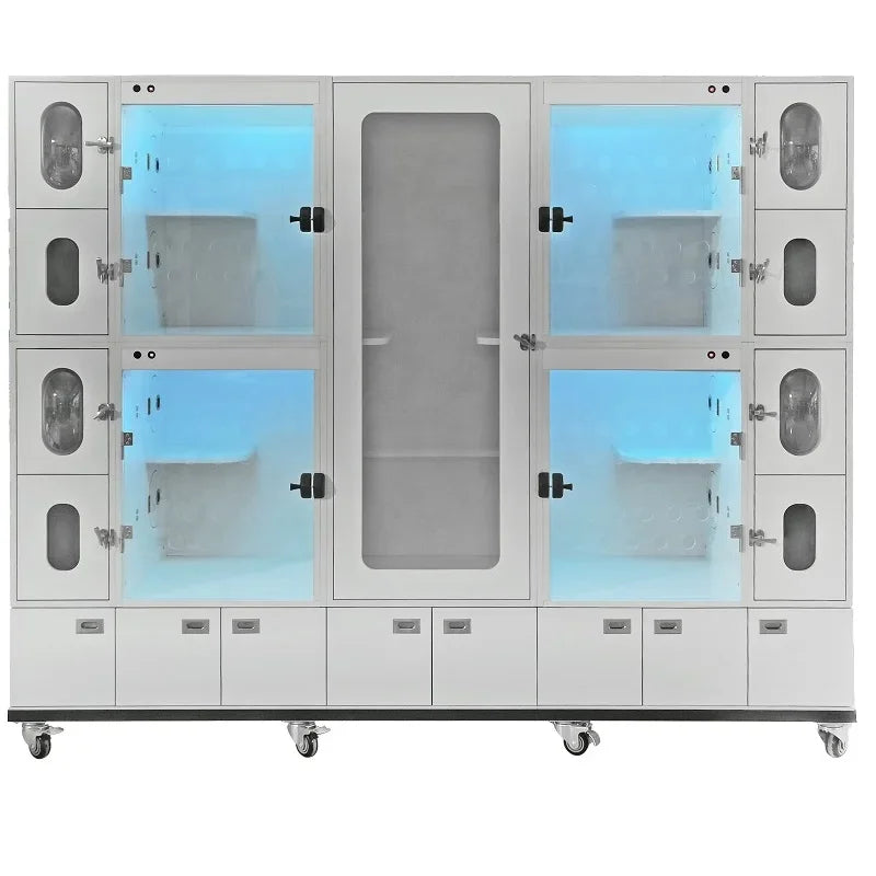 Luxury 4-Layer Large XXL Cat Kennel Cage Stainless Steel Pet Supplies for Adult Dogs Stationary Animal Cages