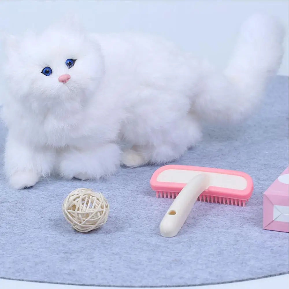 Dog Shower Brush Pet Grooming Shedding Massage Brush Bath Brush for Dog & Cat Hair Cleaner Mats Tangled Hair Comb Soft Silicone