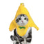 Cat Costume Banana Hat Adorable Pet Headwear Hood Cat Caps Funny Cosplay Prop Halloween Apparel for Small Dogs Kitten Cats