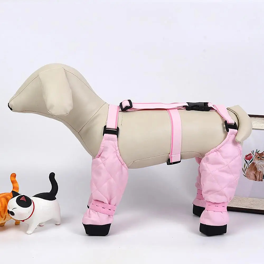 Dog Boot Waterproof Leggings For Paw Protection Dog Snow boots For Winter Dirty-Proof Anti-Fall Pets Outdoor Walking Supplies