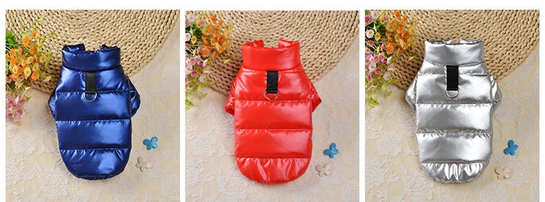 Waterproof Jacket for Small Dog Clothes for York Coat for Little Dog Hoodie for Chihuahua, Pet Products Dog Leash Winter