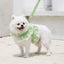 Pink Flower Puppy Harness Mesh Breathable Small Girl Dog Cat Vest Harness Cute Doggy Lace Dress Harness with Leash for Walking
