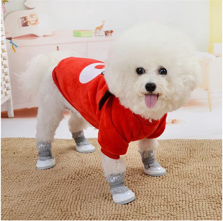 XS-XL Cute Winter Small Dog Cat Warm Vest Fleece Cartoon Printed Puppy Pet Cat Dog Clothes for Small Medium Dog Hoodie Chihuahua