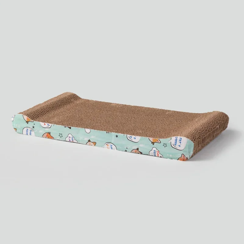 Cat Scratch Board, Cardboard Double-sided Cat Scratch Board Large Wide Corrugated Modern Sofa Bed with Catnip