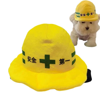 Hats For Dogs Dog Puppy Cat Engineering Hat Adjustable Breathable Outdoor Sports & Engineer Hats Sun Protection For Festival