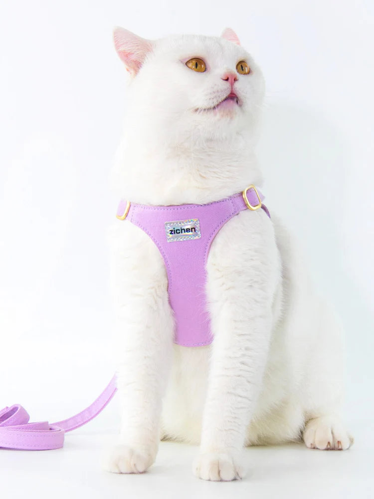 Durable Escape Proof Cat harness and leash Set, Adjustable Harness for Kitten Puppy Small Medium Large Cats Pet Accessories