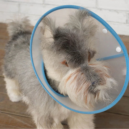 Pet Recovery Dog Cones Cat Cones After Surgery Adjustable Breathable Dog Cone Collar Soft Plastic Puppy Elizabethan E-Collar
