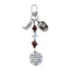 Saddle Rope Key Chain Vintage Horseshoe Cowboy Keychain Pendant With Feather Western Alloy Keychain With Safety Buckle Carved