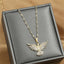 Stainless Steel Colorful Hummingbird Pendant Necklace For Women Girls Shiny Zircon Birds Clavicle Chain Choker Aesthetic Jewelry