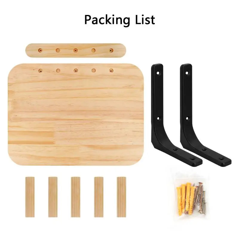 1 Piece Cat Wall Mounted Cat Climbing Wooden Shelves Cat Tree Cat Ladder Big Jumping Platform Cat Furniture Cat Perch for Kitten