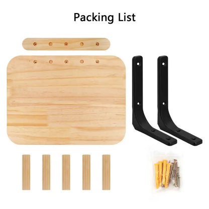 1 Piece Cat Wall Mounted Cat Climbing Wooden Shelves Cat Tree Cat Ladder Big Jumping Platform Cat Furniture Cat Perch for Kitten