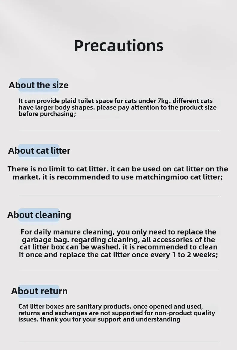 Semi-Automatic Cat Litter Pan Portable Quick Cleaner Semi-Automatic Cat Litter Box Anti-Odor with Litter Splash Bowl