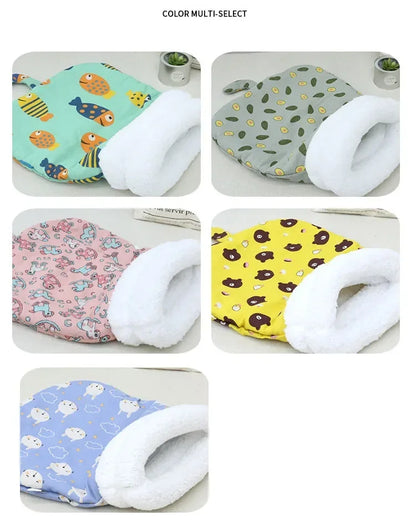 Warm Cat dog Sleeping Bag Soft Cat Bed Comfortable Tunnel Cat Nest Closed Pet House for Cats Lovely Cat Nest