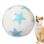 Dog Chew Ball Light Up Elastic Chew Toy With Star Pattern Soft Pet Supplies Chewable Ball 6cm For Veterinary Hospitals Pets Cats