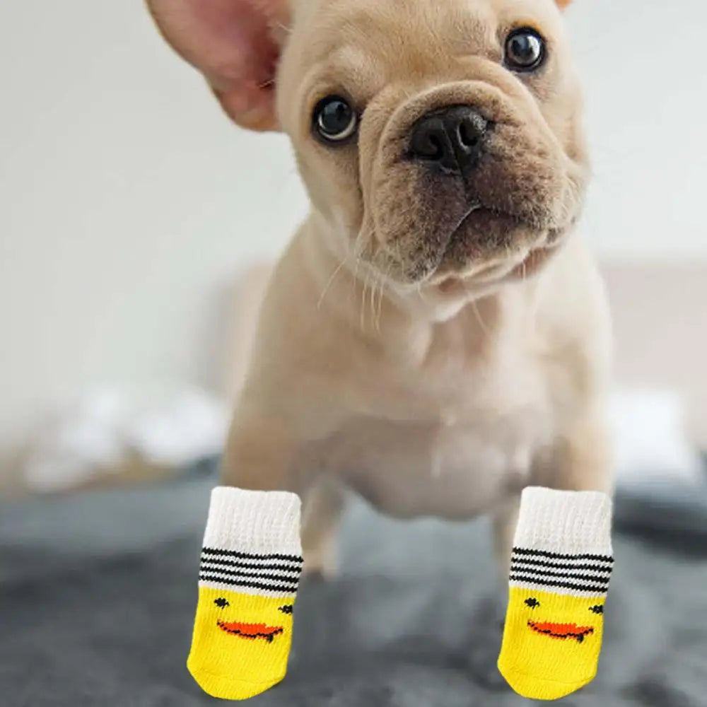 Dog Grip Socks Anti-Slip Dog Socks Strong Grips Traction Control For Indoor On Hardwood Floor Wear Suitable For Small Medium And