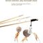 1PC Teaser Feather Toys Kitten Funny Colorful Rod Cat Wand Toys Wood Pet Cat Toys Interactive Stick Pet Cat Supplies