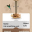 Pet Cat Toy Solid Wood Cat Turntable Funny Cat Stick Balls Durable Sisal Scratching Board Cat Supplies Cat Grab Column