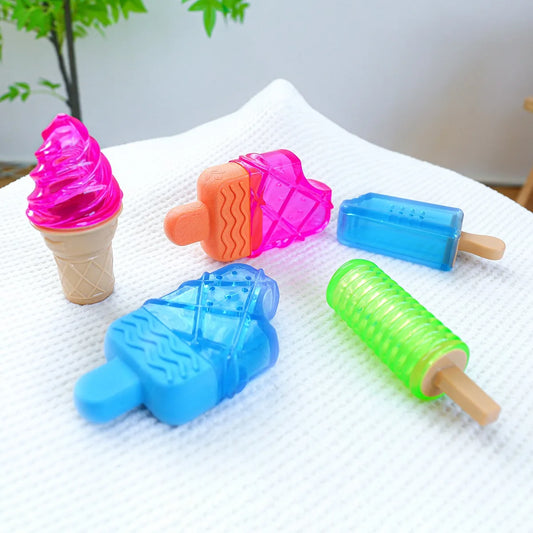 Cute Fruit Shape Pet Dog Toys Molar Accessories Summer Cooling Chew Toy for Husky French Bulldog Bite Resistant Pet Products