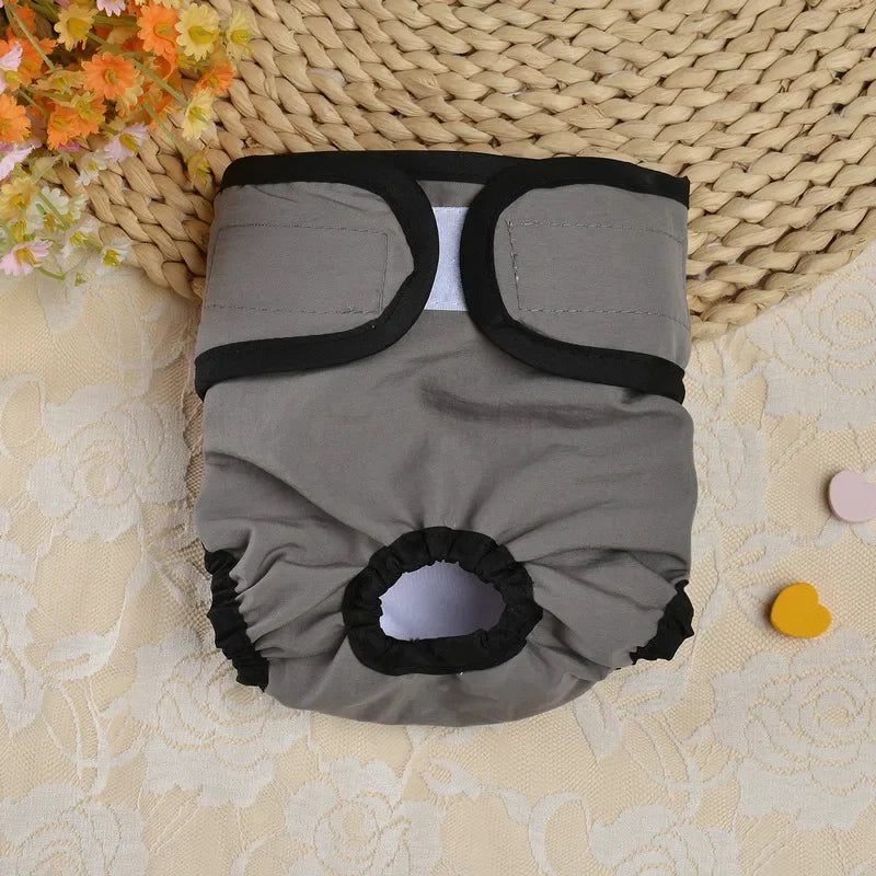 Reusable Sanitary Panties Washable Small Dog Pet Diapers Female Dogs Large Physiological Shorts Male Cats Pet Menstruation Pants