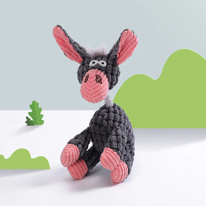 Pet Toys Plush Dog Toys Squeaky Dog Toys Stuffed Toys for Small Medium Large Dogs Animals Toys Puppy Chew Toy with Clean Teeth