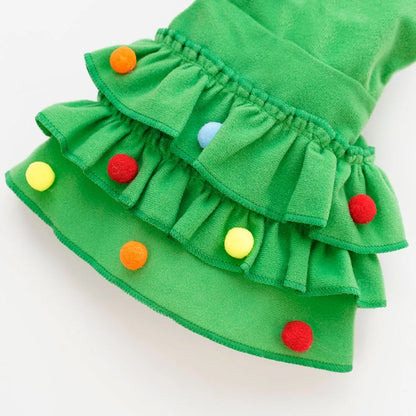 Pet Cat Dog Christmas Costumes Xmas Cloak with Stars and Pompons Christmas Cape Festive Pet Apparel Clothing for Small Dogs Cats