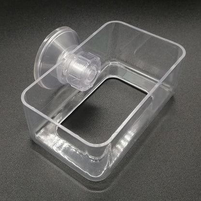 1Pcs Fish Feeding Aquarium Feeding Ring Fish Tank Station Floating Food Tray Feeder Aquarium Accessory with Strong Suction Cups