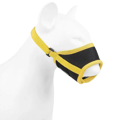 Adjustable Anti Bark Bite Mesh Muzzle for Dogs Pet Mouth Muzzle Stop Chewing for Puppies Nylon Belt Dog Accessories Pet Products
