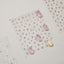 Gold Silver Starlight Laser Pink Colorful Glitter Star Bronzing Rhinestones Relief Nail Art Decorations Stickers Manicure Decals