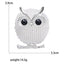 Rhinestone Owl Brooches for Women Unisex 4-Color Cute Birds Party Casual Pins Banquet Party Backpack Gifts Jewelry Accessories