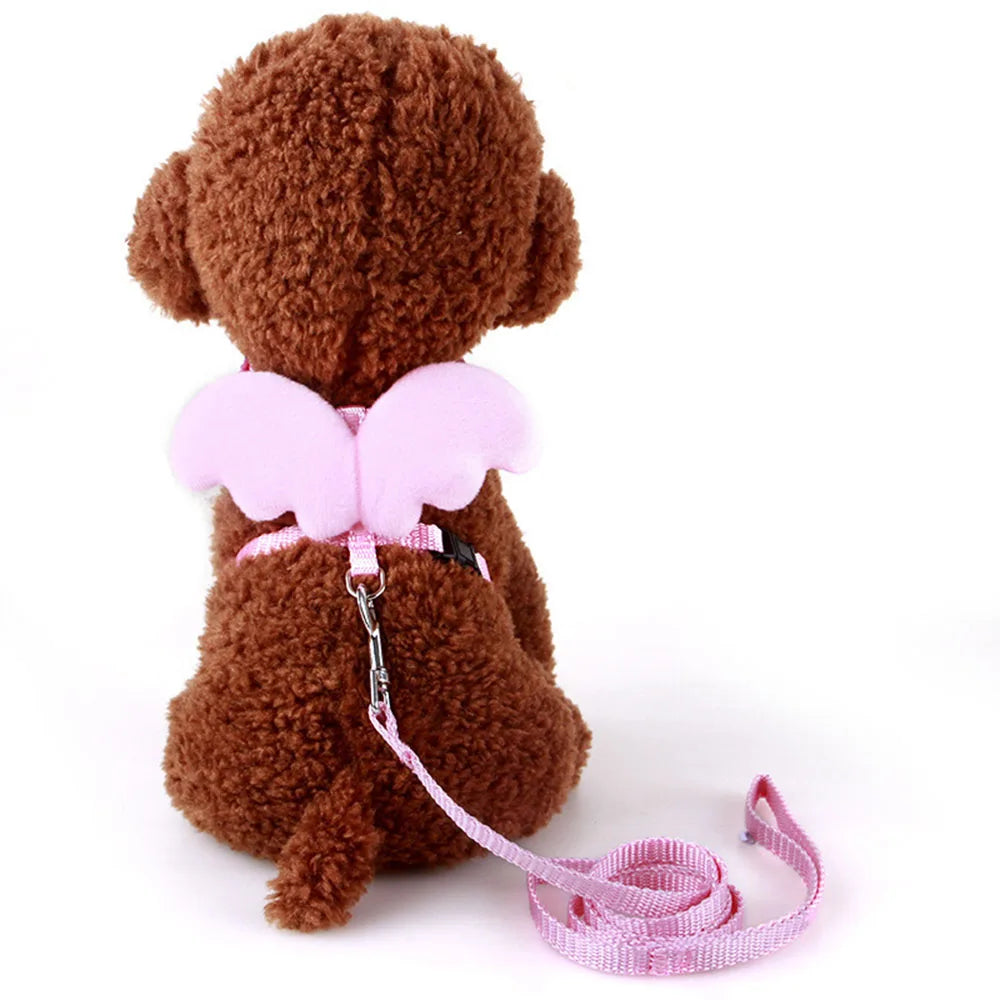 Small Animal Rabbit Harness with Leash Cute Bunny Collar Pet Bunny Supplies Cat Harness & Leash Set for Adult Guinea Pig Ferret