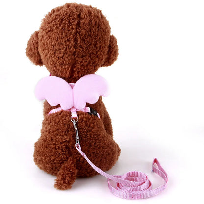 Small Animal Rabbit Harness with Leash Cute Bunny Collar Pet Bunny Supplies Cat Harness & Leash Set for Adult Guinea Pig Ferret