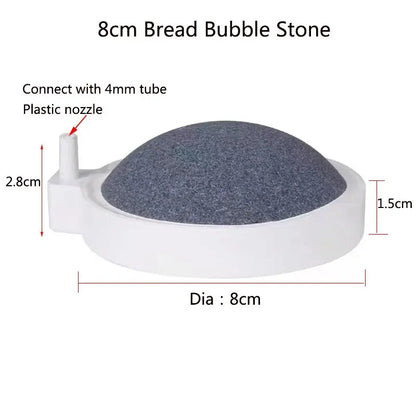 50/75/80/100mm Fish Tank Aquarium Nano Air Stone Oxygen Aerator Increasing Air Bubble Pond Pump Hydroponic Oxygen Accessories
