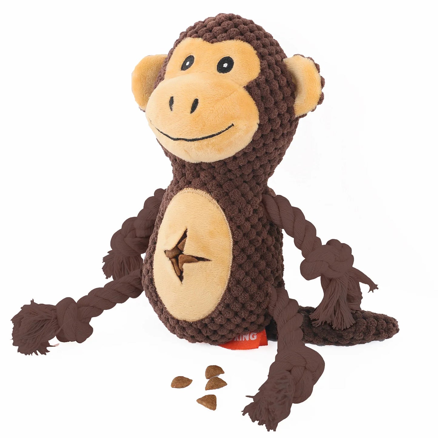 Dog Plush Toy Product With Teeth Grinding And Bite Resistant Plush Filling Squeaking And Noisy Toys Monkey Fleece Squeak Toys