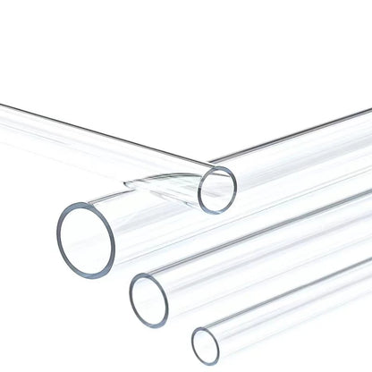 High Transperant Aquarium Water Pipe PETG Acrylic Hard Tube Transparent Rigid Tubing OD 6mm 8mm 10mm 12mm 50CM Clear 5Pcs/lot