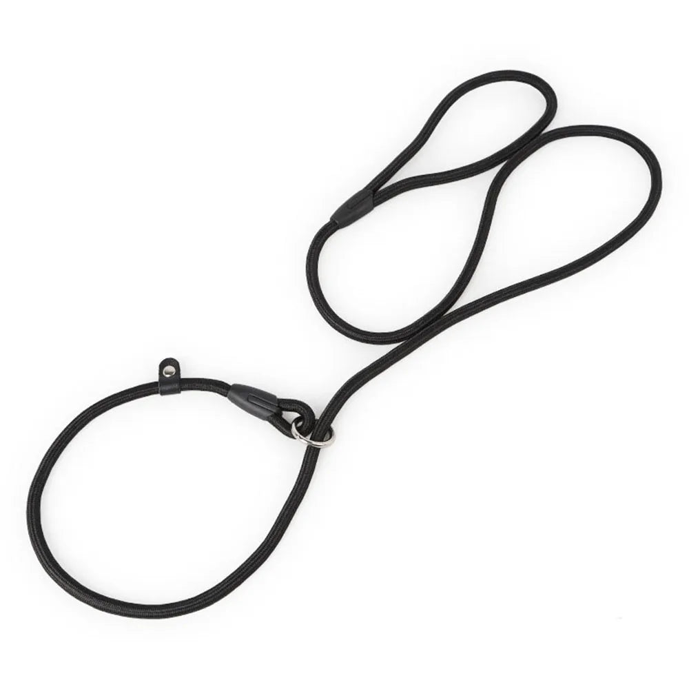 Nylon Dog Leash Pet Puppy Slip Lead Rope Dog Slip Leash Chain Collar Adjustable No-Pull Dog Training Leash for Small Dogs Yorkie
