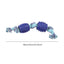 Double knot cotton cord with ball dog toy teeth grinding toy teeth cleaning pet products