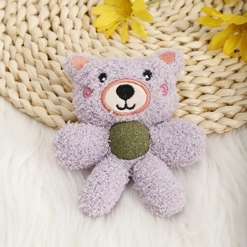 Cat toys filled with cotton and containing catnip balls, animal plush toys that are durable, bite resistant, and fun to play wit