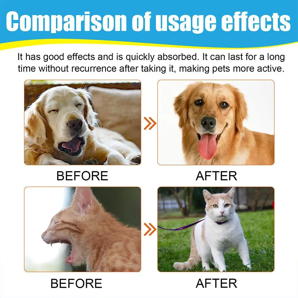 Pet Cough Herbal Drops Cough Soothing Relief Reduce Dog Discomfort Medicin Throat Strengthen Treatment Sneezing Calming Imm V0A3