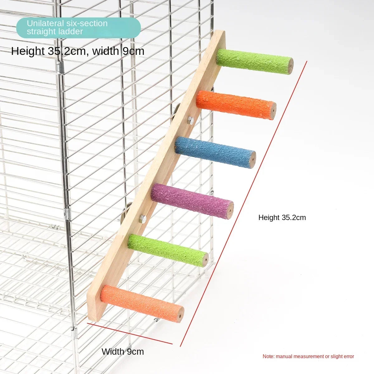 Escalera interactiva para escalada de aves, juguete para mascotas, garras y dientes, accesorios para pájaros, 4/6/8 escalones