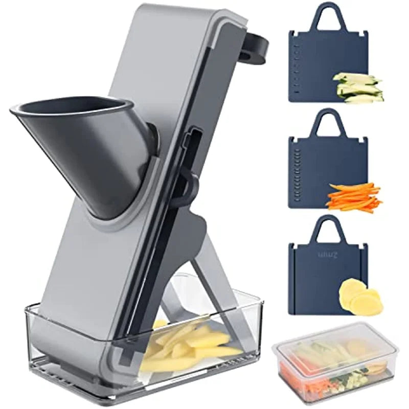 NEW Multifunction Hand Push Manual Cutter Slicer 4 In1 Kitchen Food Vegetable Shred Chopper Potato Carrot Meat Slicers 304